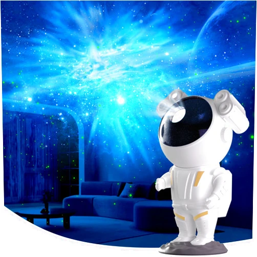 Kathluce Galaxy Projector, Tiktok Astronaut Nebula Night Lights, Remote Control Timing and 360°Rotation Magnetic Head,Star Lights for Bedroom,Gaming Room Decor