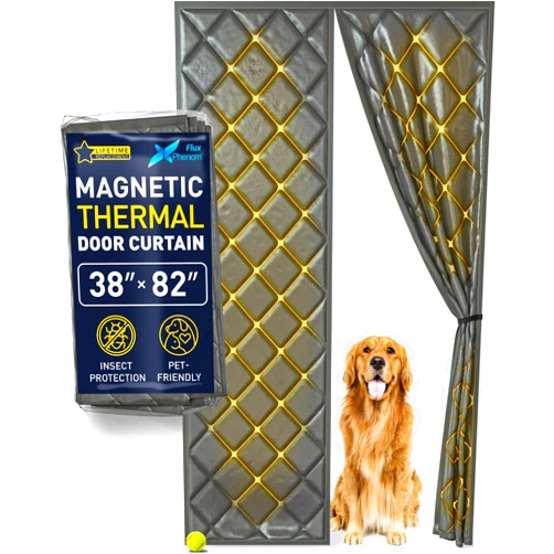 Flux Phenom Flux Upgraded Heavy Duty Magnetic Insulated Door Curtain 38