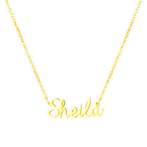 Awegift Personalized Name Necklace 18K Gold Plated New Mom Bridesmaid Gift Jewelry for Women