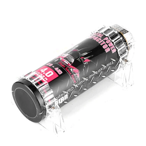 Smich Power Capacitor, Rustproof 4 Farad Digital Capacitor Aluminium Alloy for Car