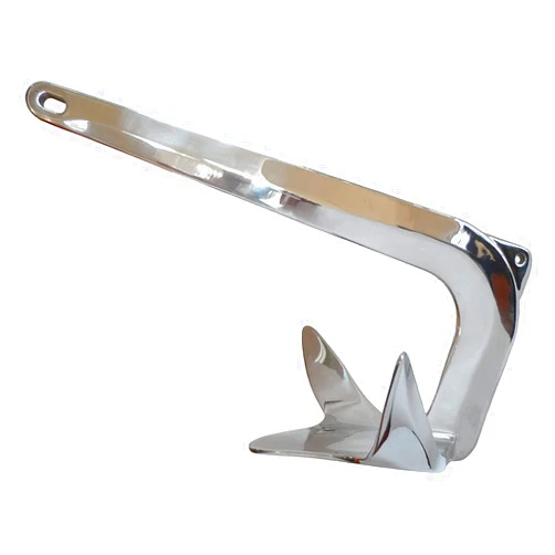 US Stainless Stainless Steel 316 Bruce Claw Force Anchor 4.4lbs (2kg) Marine Grade Polished