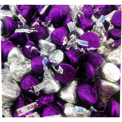 KLICKERS Hersheys Kisses Milk Chocolate and Dark Chocolate Mix 1 lb Bag (16 oz Approx 100 kisses) best way to treat yourself, and friends