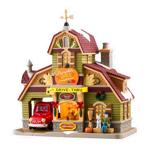 Lemax Pumpkin Spice & Everything Nice Coffee Shop #45241