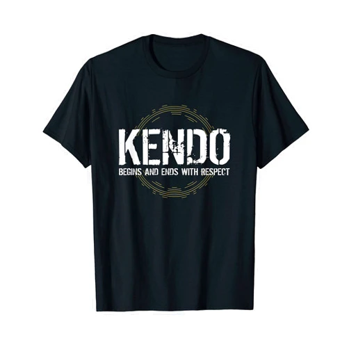 Kendo Martial Arts Gifts And Accessories Kendo Begins and Ends with Respect Martial Arts T-Shirt