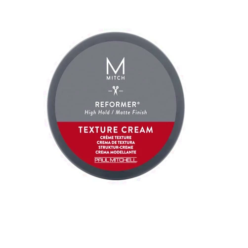 MITCH by Paul Mitchell Reformer Texture Cream for Men, High Hold, Matte Finish, For All Hair Types, Especially Fine to Medium Hair, 3 oz.