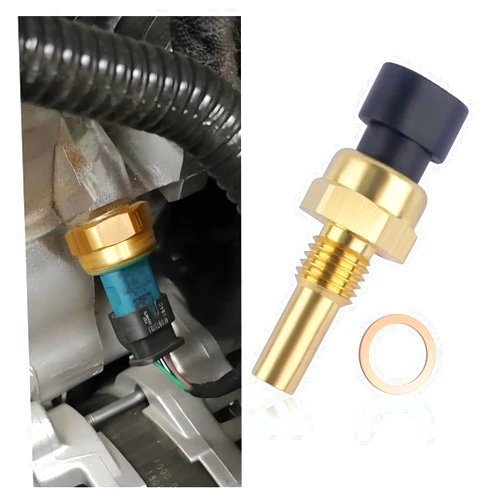 Carleef Engine Coolant Temperature Sensor,Standard OEM#213-4514 12608814 Coolant Temp Sensor Compatible with GMC Cadillac Buick Chevy,Ideal Automotive Replacement ECT Sensor Accessories