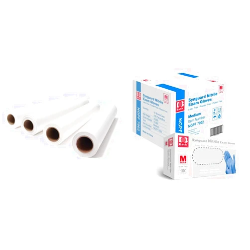 TIDI Avalon Papers Exam Table Paper, Barrier Protection, Standard Smooth Paper, White, 21