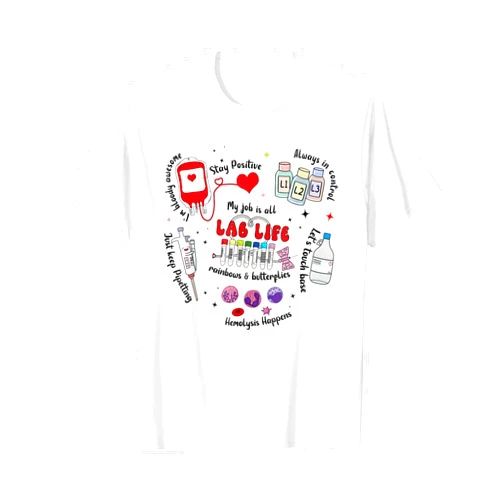 Retro Lab Week 2024 Tee Gifts Women Lab Life Retro Lab Week 2024 Medical Lab Tech Team T-Shirt