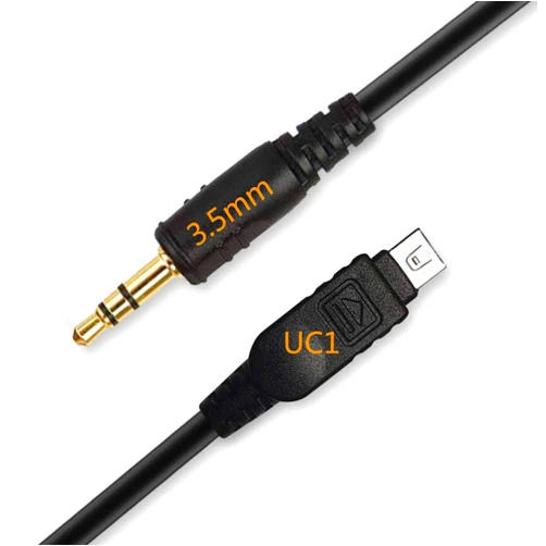 GFSHOP 3.5mm Off Camera Shutter Connecting Cable Cord 3.5mm-UC1 Camera Connecting Plug for Olympus Cameras with Pixel Shutter Remote Control TW283-Series