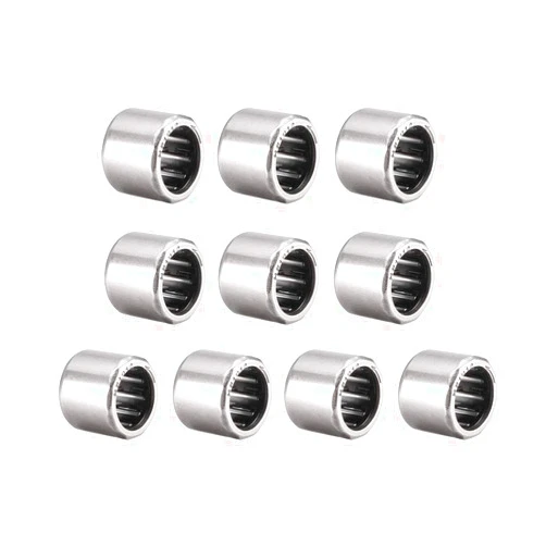 uxcell Needle Roller Bearings, 10mm Bore 14mm OD 12mm Width, Chrome Steel Needles Steel Cage One Way Clutch Bearing 10pcs