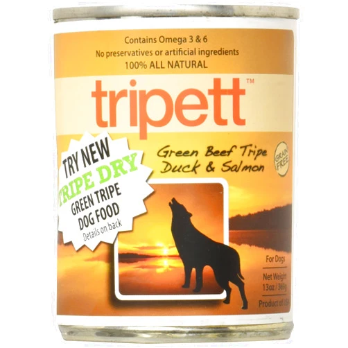 Tripett Beef Tripe, Duck & Salmon - 12 x 13 oz