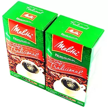 Melitta - Traditional Roasted Coffee - 17.6 oz (PACK OF 02) | Melitta Café Torrado e Moído Tradicional - 500g