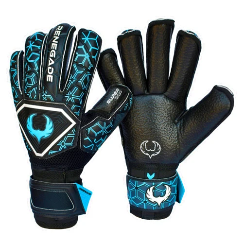 Renegade GK Triton Goalie Gloves with Microbe-Guard (Sizes 5-11, 3 Styles, Level 2) Pro-Tek Fingersaves & Durable 3.5+3MM Super Grip | Great Hard Ground Goalkeeper Glove | Based in The USA