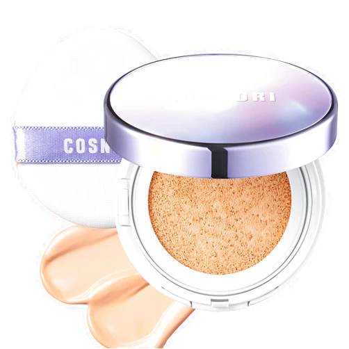 COSNORI Panthenol Barrier Cushion Foundation -Lightweight Formula to Cover Pores & Blemishes – Moisture Dewy Glowing Finish – Long Wearing Formula, 0.41 fl.oz. (02 Beige)
