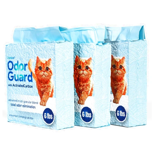Daskove Cat Litter Daskove - 18 LBS Clumping & Odor-Control, Natural Unscented Kitty Litter with Activated Carbon, Low Dust & Tracking, Flushable Litter for Tidy Cats