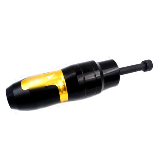 AFGIFT for Yamaha YZF-R1 YZFR1 YZF R1 R1M R1S YZF-R1M Motorcycle CNC Frame Crash Pads Exhaust Sliders Crash Protector with Logo (Color : Gold, Size : 1piece)