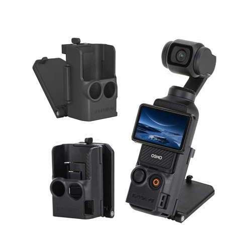FSIDIWT Magnetic Camera Desktop Base Stand Expansion Adapter Mount Bracket for DJI Osmo Pocket 3 Accessories, Adjustable Clip Clamp Adapter Mount with Expand Frame for DJI Osmo Pocket 3