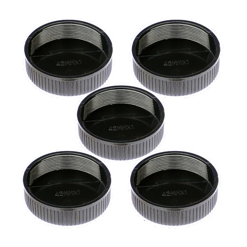 Fotasy (5 Packs) Fotasy Lens Rear Caps for M42 42mm Screw Mount Lens, M42 Lens Cap, M42 Lens Rear Cap, 42mm Screw Mount Lens Cap, M42 End Cap, fits Pentax Takumar/MamiyaSekor/Helios M42 Lens, etc