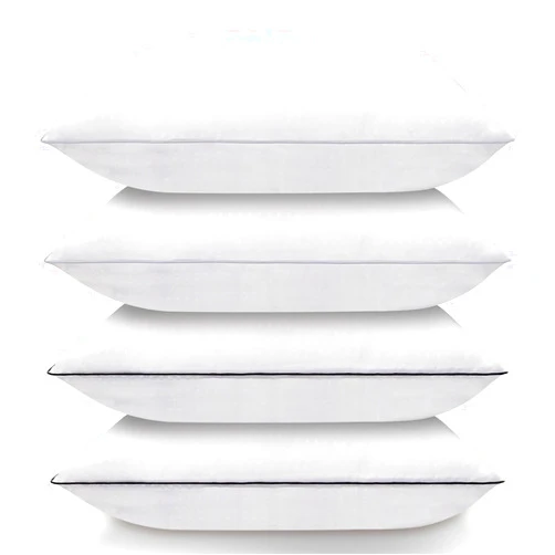 Nctoberows Bed Pillows for Sleeping Queen Size Set of 4, Luxury Hotel Quality Cooling Pillows, Super Soft Down Alternative Fill for Side Back and Stomach Sleepers