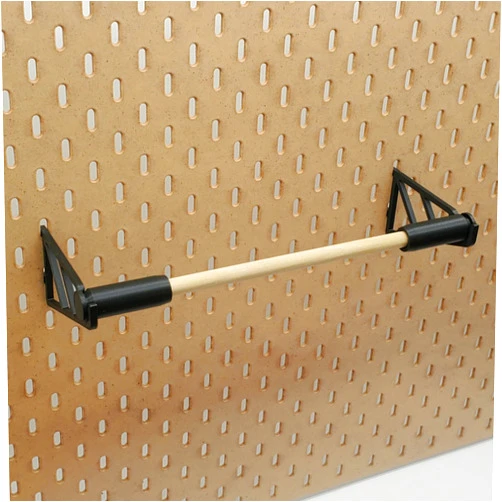 Generic 'Just Hanging Pegboards' Paper Towel Holder for Pegboard Accessory. Compatible with SKADIS Pegboards, Craft Organization (Matte Black)