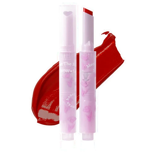 U-Shinein Jelly Lipstick, Tinted Lip Gloss Heart Shape Lip Glaze, Moisturizing and Hydrating Glossy Lip Gloss Lip Balm, High-shine Finish Lip Makeup Lip Pen for Nourished, Fuller-looking Lips (#06)
