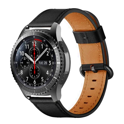 IBazal 22mm Leather Band Compatible with Samsung Galaxy Watch 3 45mm Galaxy Watch 46mm Gear S3 Frontier/Classic Strap Replacement for Huawei Watch GT/GT 2/Pro/2e/GT 3 46mm - Coffee
