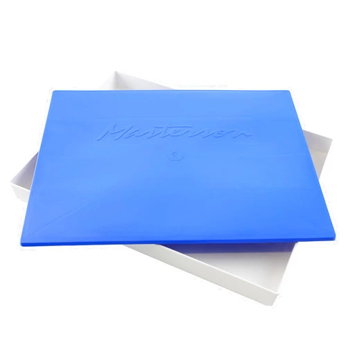 Masterson Artist Palette Seal, 12in x 16in Airtight Palette Container, Keeps Wet Paint Fresh for Weeks, Oil or Acrylic Painting Palette with Lid, Seal, Blue Lid Box, Made in USA