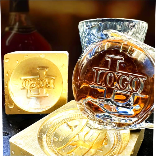 XRLSG Custom Ice Ball Stamp Personalized Brass Sphere Ice Stamp Monogram Ice Cube Stamp for Cocktail Whiskey Mojito Drinks-2