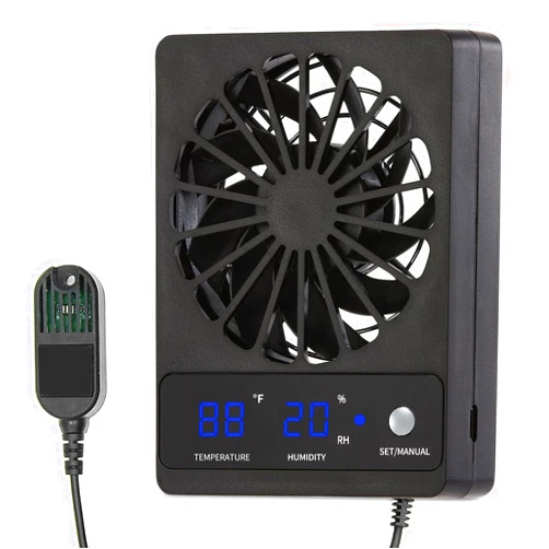 RUNWUSHENG Reptile Fan,Humidity Fan,Dehumidifier for Rainforest Terrarium Vivarium, Improving Air Circulation for Amphibians, Reptiles, and Snakes
