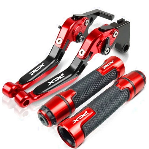 BHLTG Motorcycle Grips for Hon&da PCX 125 150 PCX125 PCX150 2011-2020 2019 2018 2017 2016 2015 2014 2013 2012 CNC Brake Clutch Levers Handle bar Grips Motorcycle Handle bar Grips (Color : Red)