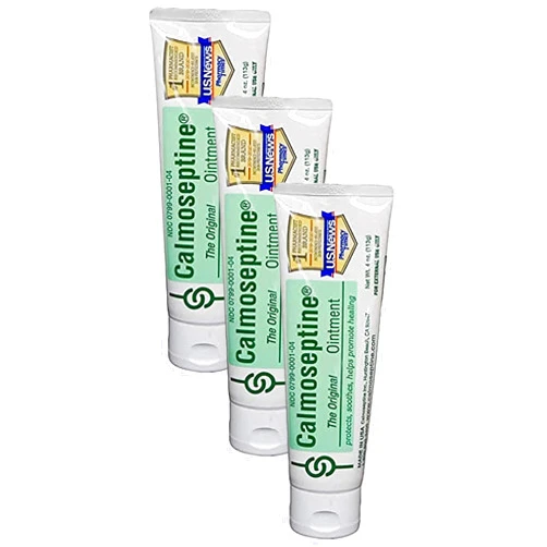Calmoseptine Ointment Tube, 4 Ounce (Pack of 3)