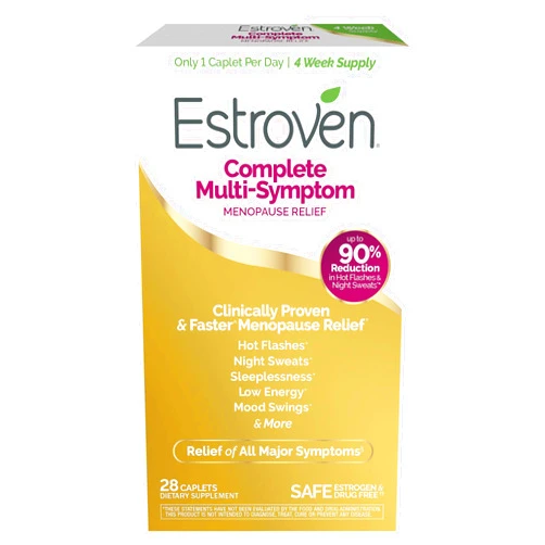 I-Health, Inc. Estroven Complete Menopause Relief | All-In-One Menopause Relief* | Safe and Effective | Reduce Multiple Menopause Symptoms*1 | Reduces Hot Flashes and Night Sweats* | One Per Day | 28 Count