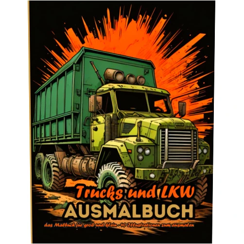 Mixed Marcel Arts,Marcel Hoefert Trucks und LKW Ausmalbuch: Das Malbuch für Kinder und Erwachsene (Fahrzeuge - Ausmalbücher) (German Edition)