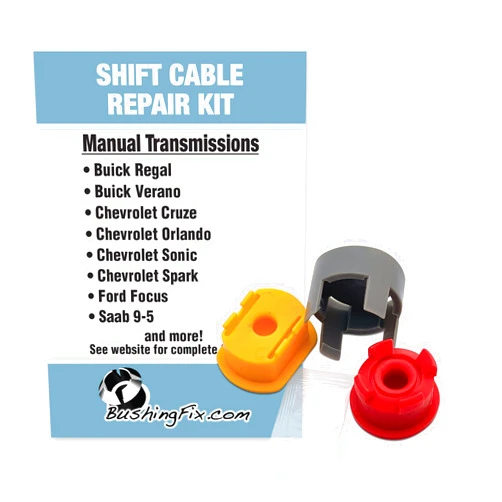 BushingFix.com BushingFix CA1Kit Manual Transmission Shift Cable Bushing Repair Kit, Shifter Cable Kit compatible with Ford, Chevy, Buick, and More, Replacement Bushing, Easy Repair and Replacement