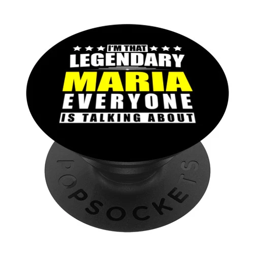 Surname First Name Saying Legendary Legend Quote Name Maria First Name Gifts - Funny Personalized Gift PopSockets Adhesive PopGrip