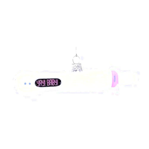 The Bridge Collection Yay! Baby! Pregnancy Ornament - Pregnancy Test Christmas Tree Ornaments - Pregnancy Announcement Ornament for Holiday Decor - New Mom Ornament