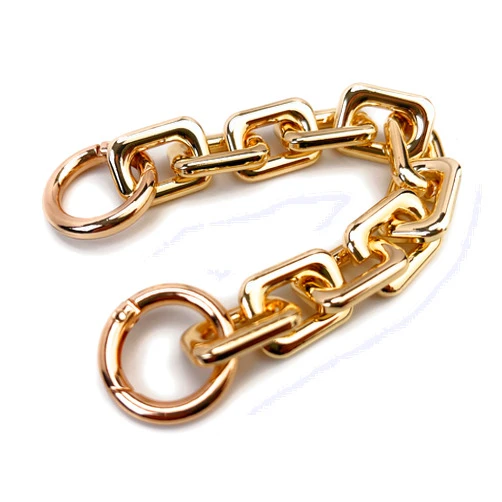 VersaKits Heavy Chunky Link Chain Strap Purse Handbag Top Handle Shoulder Straps Accessories Decoration Chain Strap Extender Charms Replacement(8.26'' Light Gold)