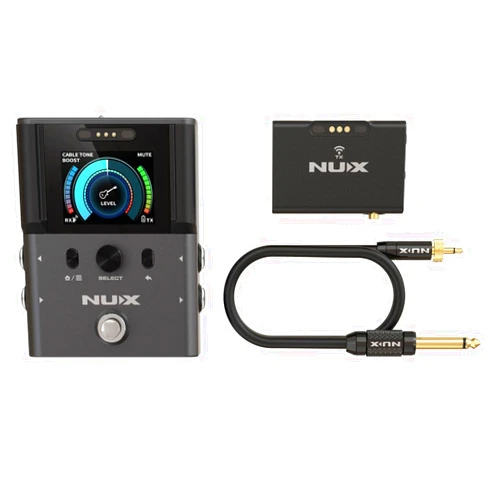 NUX B-8 Wireless System for Guitar, Bass, Various Instruments with Electronic Pickups. Built in Booster/Tuner. Wireless Solution for Gigging, Home Playing