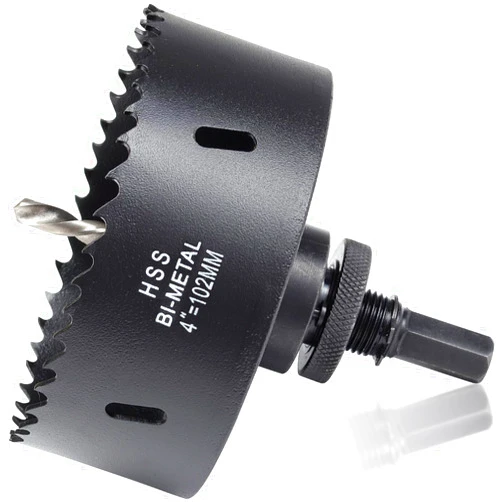 ITOOLFIRM 4 inch Hole Saw Drill Bit for Metal and Plywood, M42 Bi-Metal Hole Cutter 1.5” Deep for Drywall, Ceiling, Aluminium Alloy, Sheet Iron and Steel Frame
