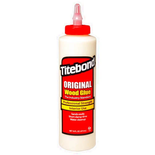 Titebond Original Wood Glue 5064, Industry Standard for Woodworking, Furniture Repair/Assembly, Construction, Home Repair or Modeling, 16 oz
