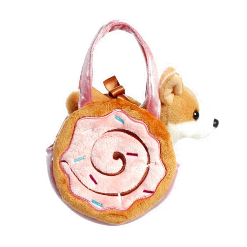 Aurora® Fashionable Fancy Pals™ Cinnamon Roll Stuffed Animal - On-The-go Companions - Stylish Accessories - Brown 5.5 Inches