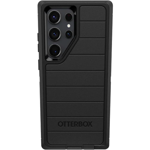 OtterBox Galaxy S23 Ultra (Only) - Defender Series Case - Black, Rugged & Durable - with Port Protection - Case Only - Microbial Defense Protection - Non-Retail Packaging