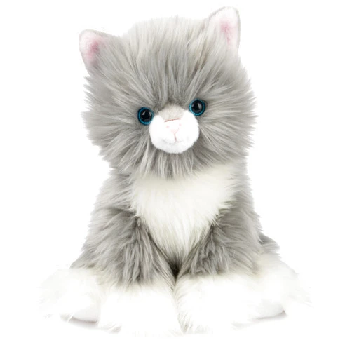 GUND Camilla Kitten Plush, Premium Cat Stuffed Animal for Ages 1 and Up, Gray/White, 9”