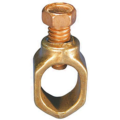 CAI - NVENT ERICO NVENT ERICO Grounding Connector, Bronze, Acorn Type, 8 Solid to 2 Stranded Conductor Size