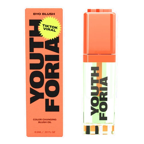 Youthforia BYO Blush, Color Changing Blush Oil, Reacts To Skin’s Natural pH For Your Instant Perfect Shade, Blendable Formula, Vegan & Cruelty-Free