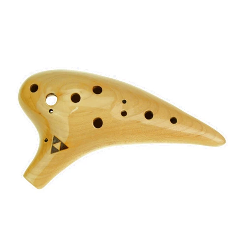 OcarinaWind 12 Hole Wooden Ocarina Alto C Maple Wood Legend Ocarina