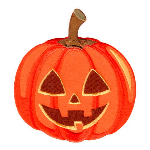 PatchMommy Jack-O'-Lantern Halloween Pumpkin Patch, Iron On/Sew On - Appliques for Kids Baby