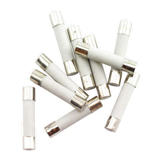 Tegg 10PCS 30A Slow-Blow Time Delay Ceramic Fuses 250V 6x30mm