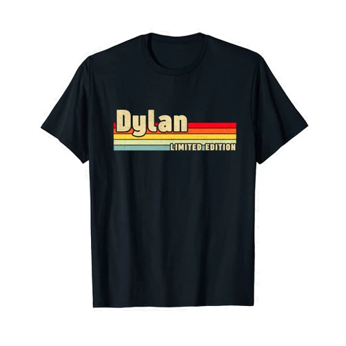 First Names Apparel Dylan Gift Name Personalized Birthday Funny Christmas T-Shirt