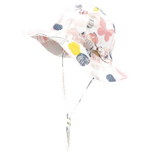 EAU LAYAMEN Baby Girl Sun Hat Summer Beach Hats with UPF 50+ Toddler Infant with Wide Brim Strap Outdoor Bucket Hat